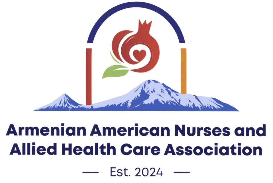 Armenian Armenian American Nurses and Allied Health Care Association Logo